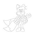 WIP Lineart: Tails