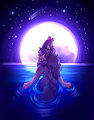 Night swimming ych) by TainderStorm