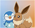 Piplup and Eevee