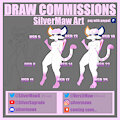 price update,open commissions! by SilverMaw