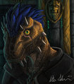 A lizard and his eye by Tidma