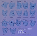 Face Emotes 2023 by RukiFox
