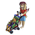 gherin stroller sticker by Ups1d3D0wnIns0mn14k