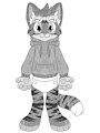 Catwell wears a diaper by Catwell