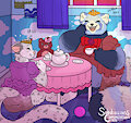 Messy Princesses Tea Time by ChronoKitten