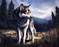 Wolf speedpaint by WerewolfDegenerate