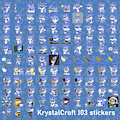 100 stickers milestone KrystalCroft