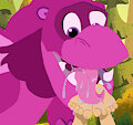 Rapunzel feet getting a dragon licking Drool V3