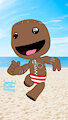 Sackboy in Red and White Striped Speedo [Edition]