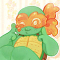 Sweet Turtle - Michelangelo by anomalae
