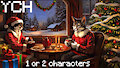 OPEN Animated YCH | Pixel Christmas New Year gif by AnastasRadonski