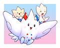 togekiss/togetic/togepi charm design by Pyritie