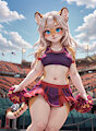 Tiger cheerleader by celestialjade