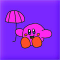 Kirby with umbrella