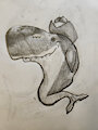 whale doodle by Spazlovescoom