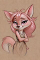 Pinky fox :3