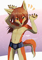 Little Red Wolf Has a Dance by Sangie