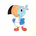 Terry the Baby Toucan (original character) by CWBallard