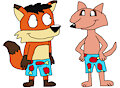 Gift: Foxie and Kit Knightwood in their Boxers