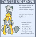 AU Tangle The Lemur Reference Sheet by MelSky