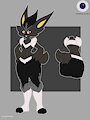 Black White Cinderace Adopt-OPEN