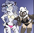 Sexy furry girls enjoying a good summer vacation