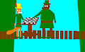 Robin Hood and Little John Play Chess by SonicTUFFandMLP