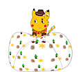 Cowboy Pikachu in an Inflated Diaper