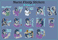 Nurse Fleety Stickers by Fleety