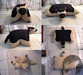 German Shepherd Pillow Plushie (2014)