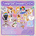 [YCH] Toony Telegram Stickers available