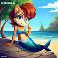 Sally Acorn as a mermaid 1