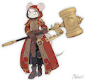 Rat Battle Priest - Doodle by MisoSouperstar