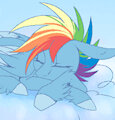 Sleeping Rainbow Dash (animation practice)💤💤 by CarrionZet1750