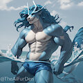 Suicune at the beach 1