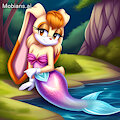 Vanilla The Rabbit as a mermaid 1