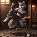 Wolf Chun-Li by harmfulpilot
