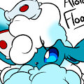 Xeraph the extra floofy Alolan Flooffix by MuneSol