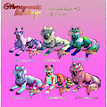 Feral Wolf Adopts Set 1.2 by PomegranitePeachRings