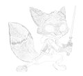 hunter pixar style sketch by bladenate