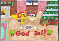Christmas Greetings from Pikachu and Eevee