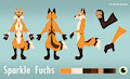 Ref sheet for Sparkle Fuchs