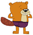 Munchy Beaver in his Purple Underwear