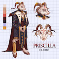 OPEN dnd Adopt- Priscilla Cleric by trinketcollector