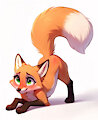 Playful fox