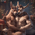 Christmas Pronghorns by theAiFurDen