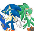 Sonic & Jet by zehn
