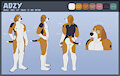 AdzyBeagle Reference sheet (PG nude) by TheMutt
