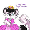 I only wear royal nappies by Loupy
