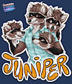 Juniper Con-badge - Comm for DulceBun by larru